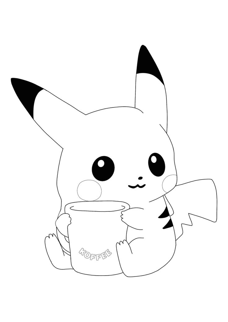 Baby pikachu coloring pages
