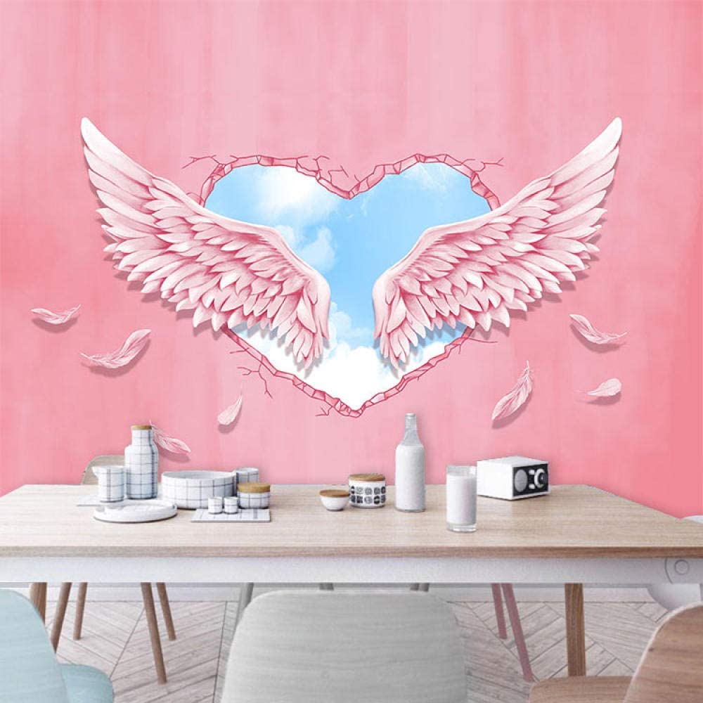 Batian mural pink angel girl wings custom d photo self