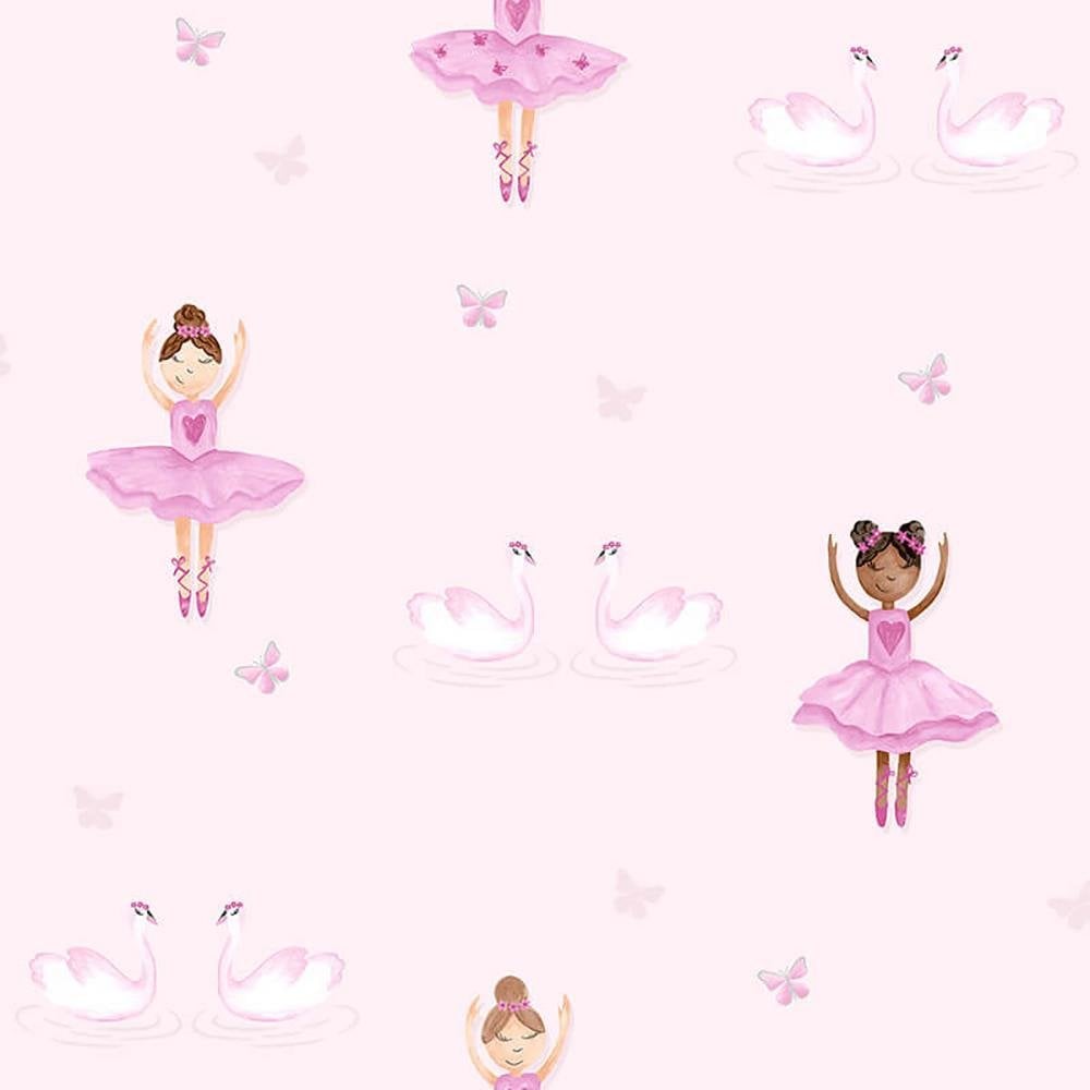 Holden dãr girls ballerina wallpaper pink wl