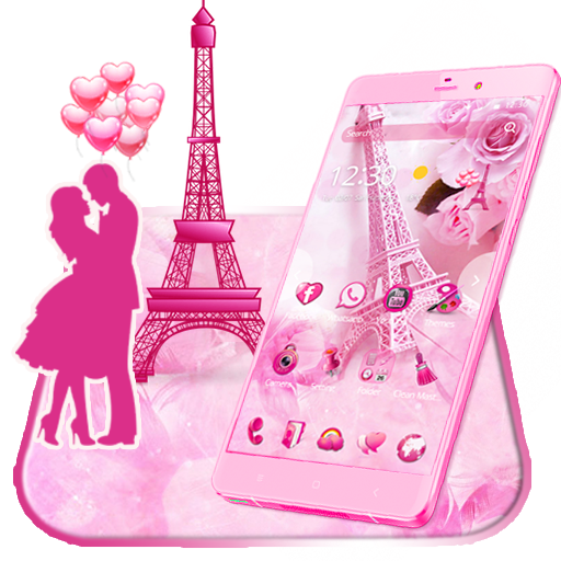 Pink paris love theme wallpaperappstore for android