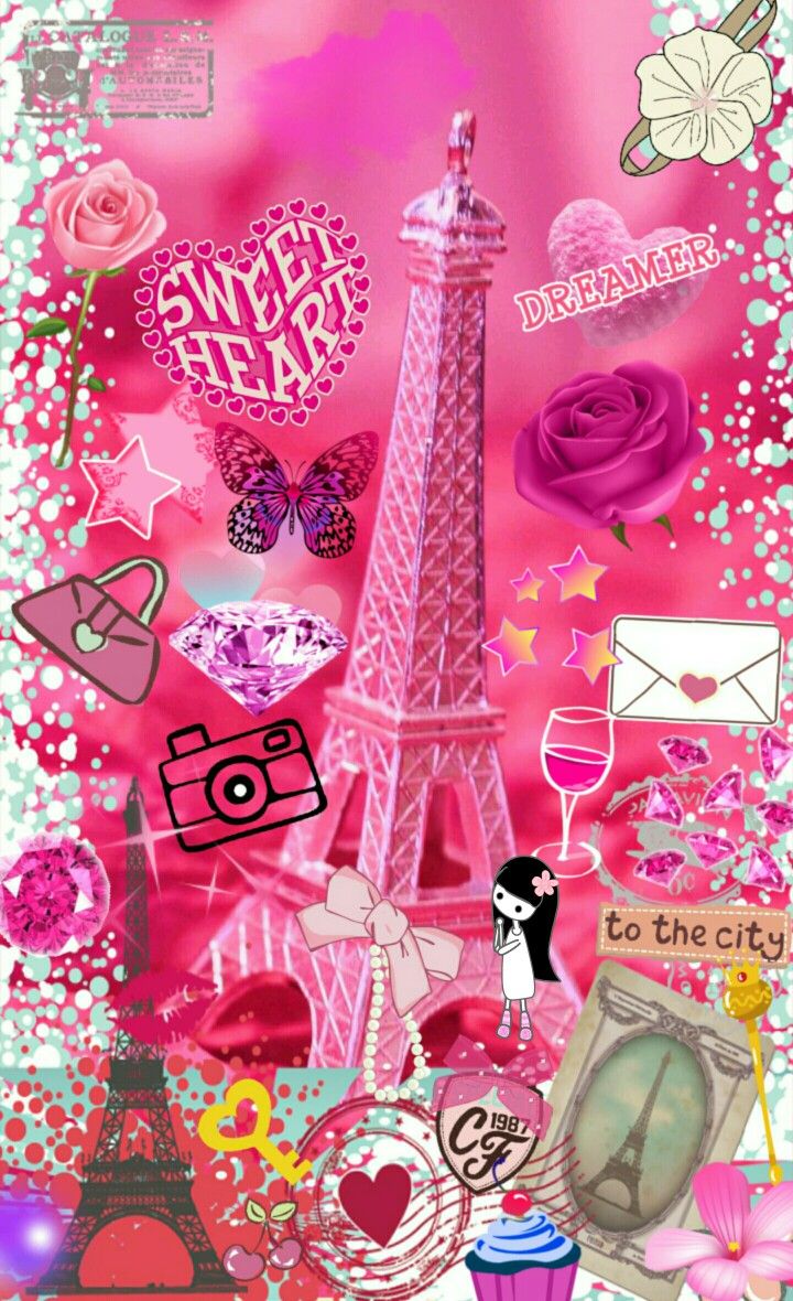 Pink paris iphone wallpapers