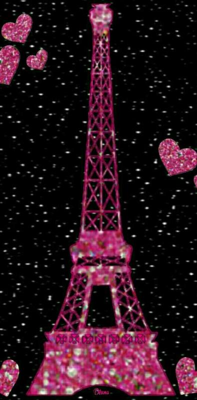 Eiffel pink paris wallpaper by kaeira