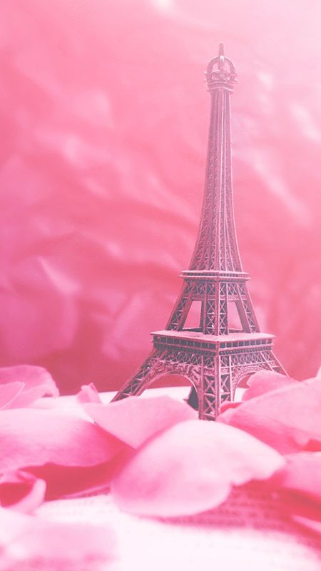 Pink aesthetic paris wallpaper download