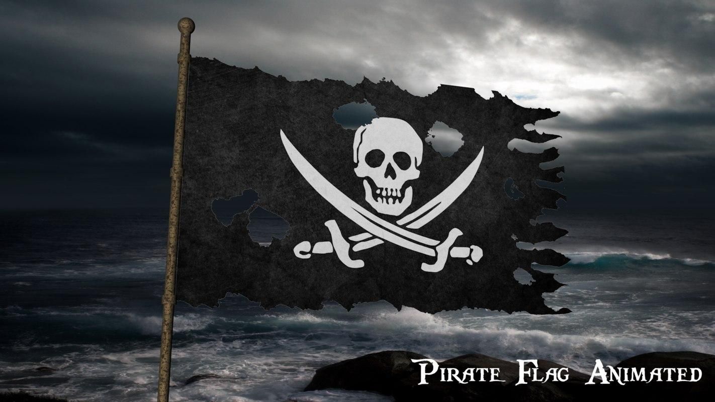 Pirate flag animated d model ad flagpiratemodelanimated flag animation pirate flag art wallpaper iphone