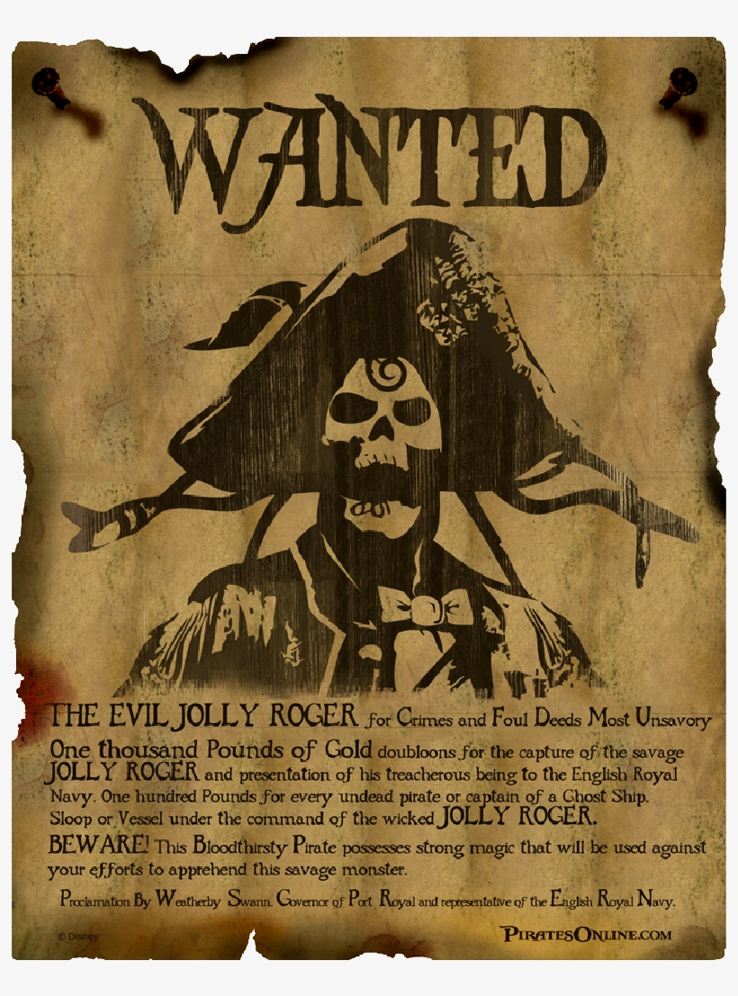 Blackbeard wanted poster