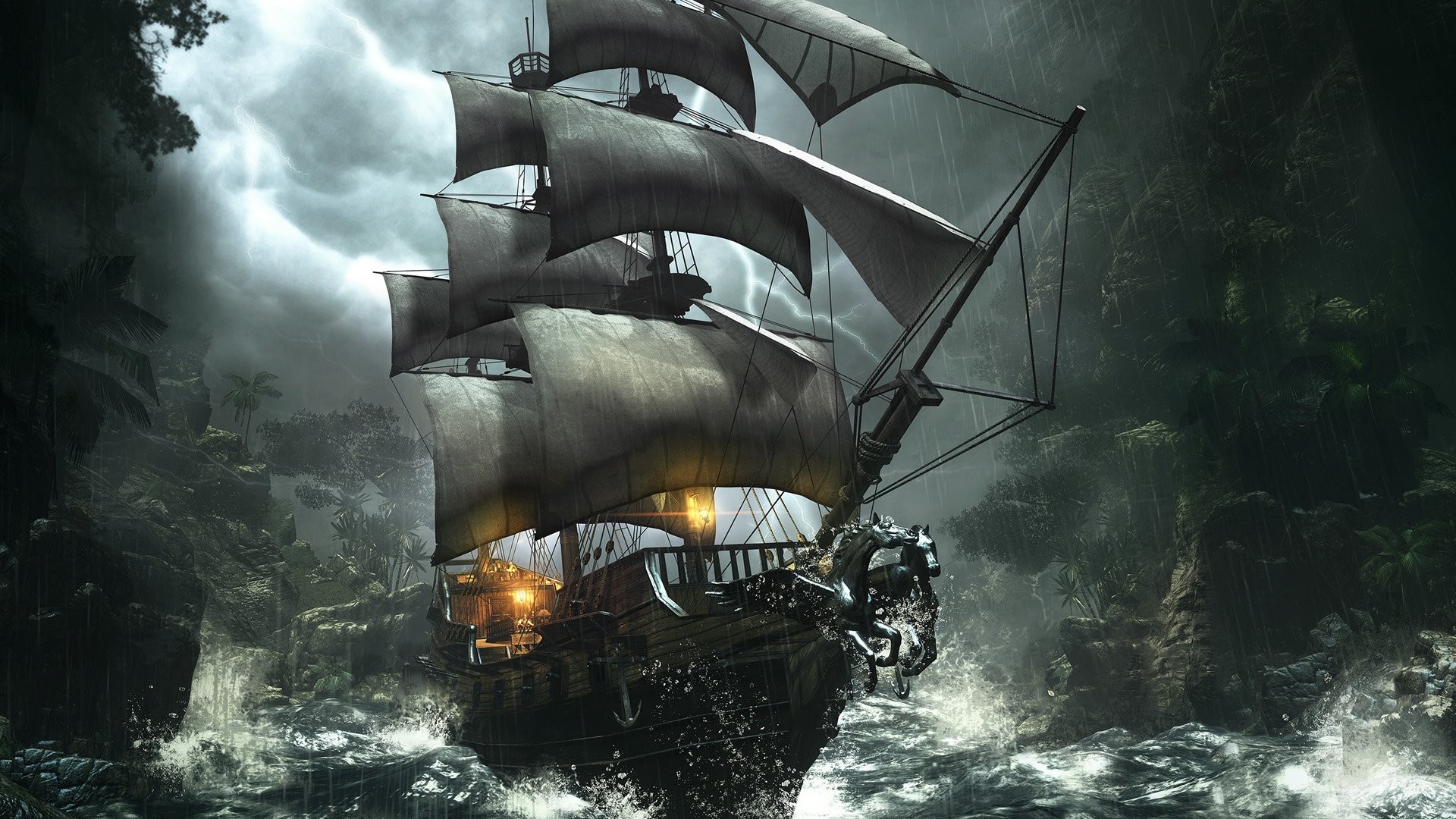 Pirate ship wallpaper hd