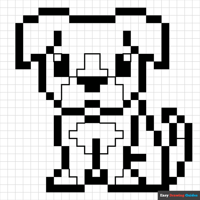 Free printable pixel art coloring pages for kids
