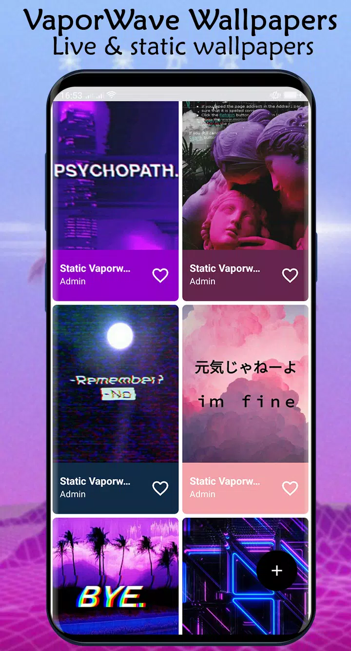 Live vaporwave wallpapers aesthetic s pixel apk fãr android herunterladen