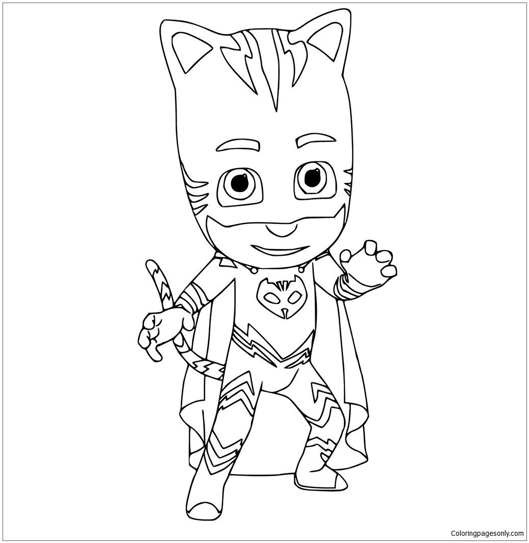 Catboy pj mask coloring page pj masks coloring pages coloring books mask party