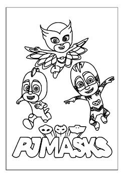 Printable pj mask coloring pages unleash boundless creativity for kids