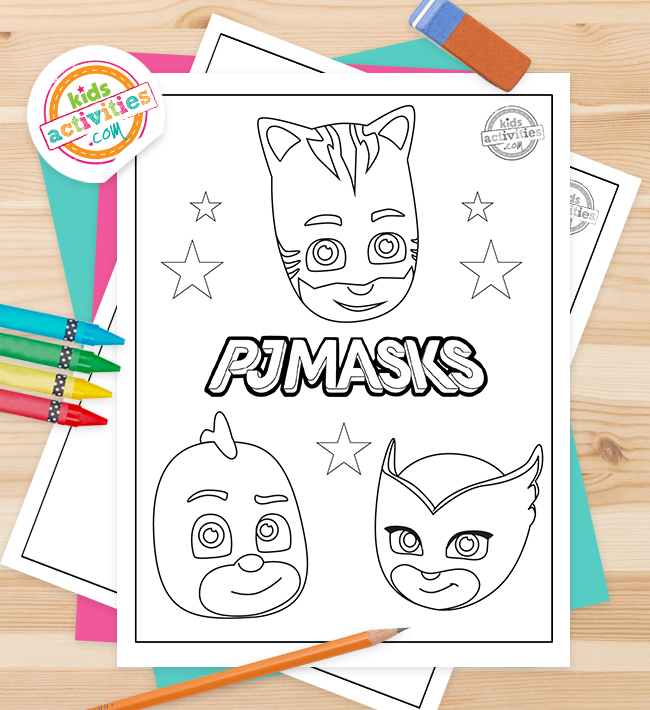 Free printable pj masks coloring pages kids activities blog