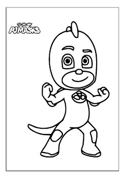Printable pj masks coloring pages collection where heroes emerge