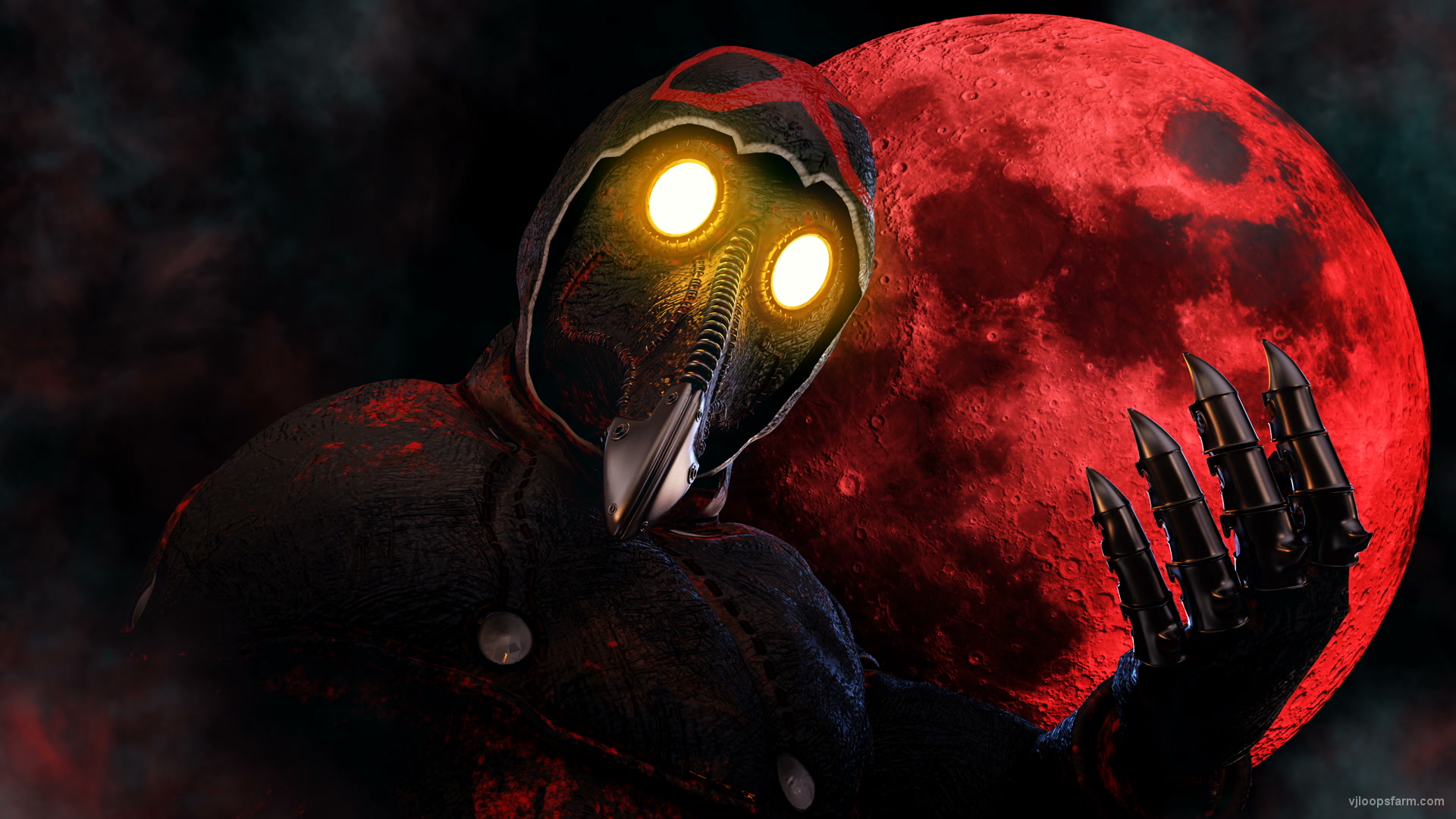 Idle scarry fingers by moon plague doctor video wallpaper