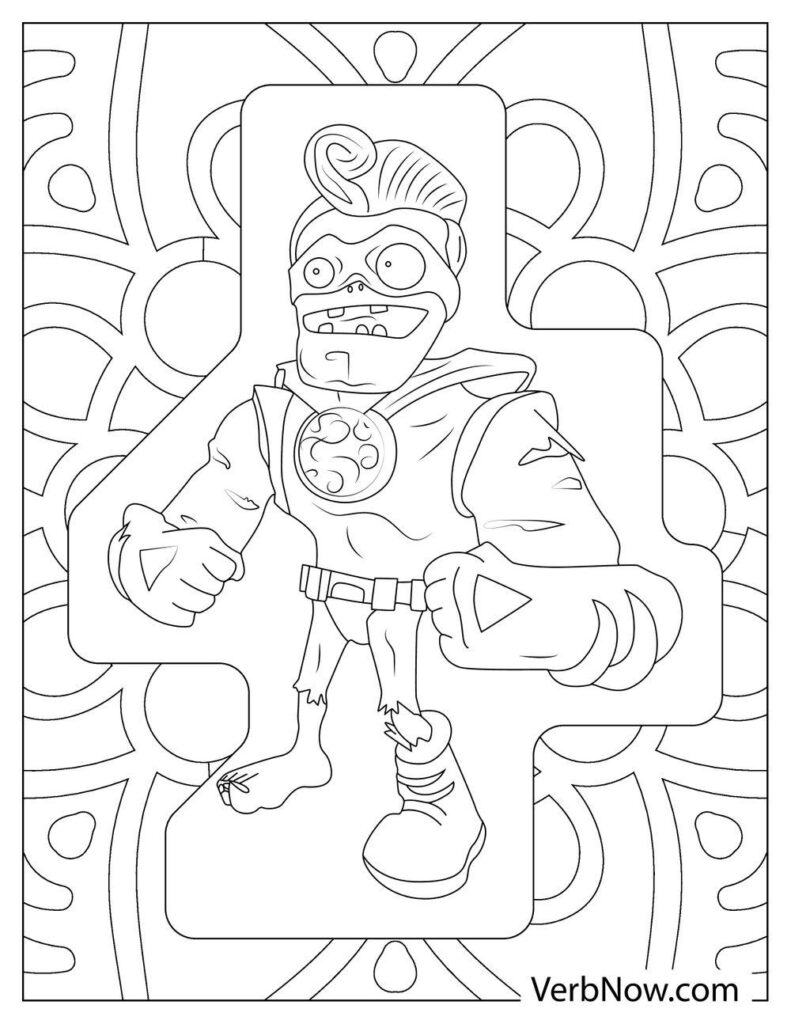 Free plants vs zombies coloring pages book for download printable