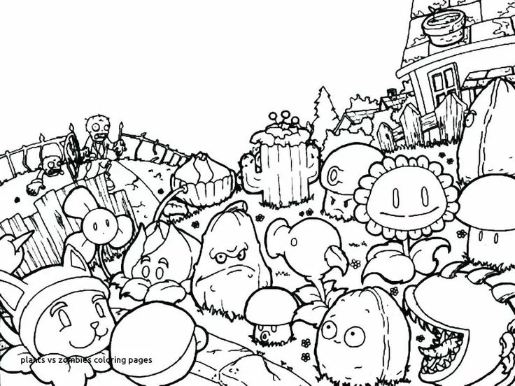Plants vs zombies coloring pages pdf