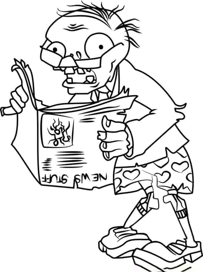 Plants vs zombies coloring pages