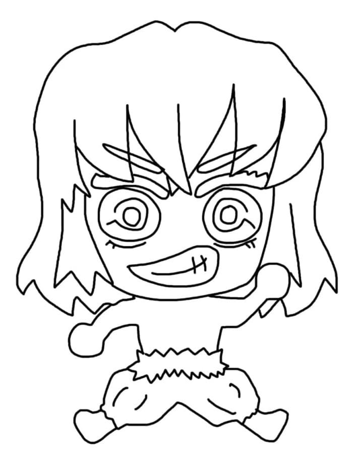 Inosuke coloring pages printable for free download