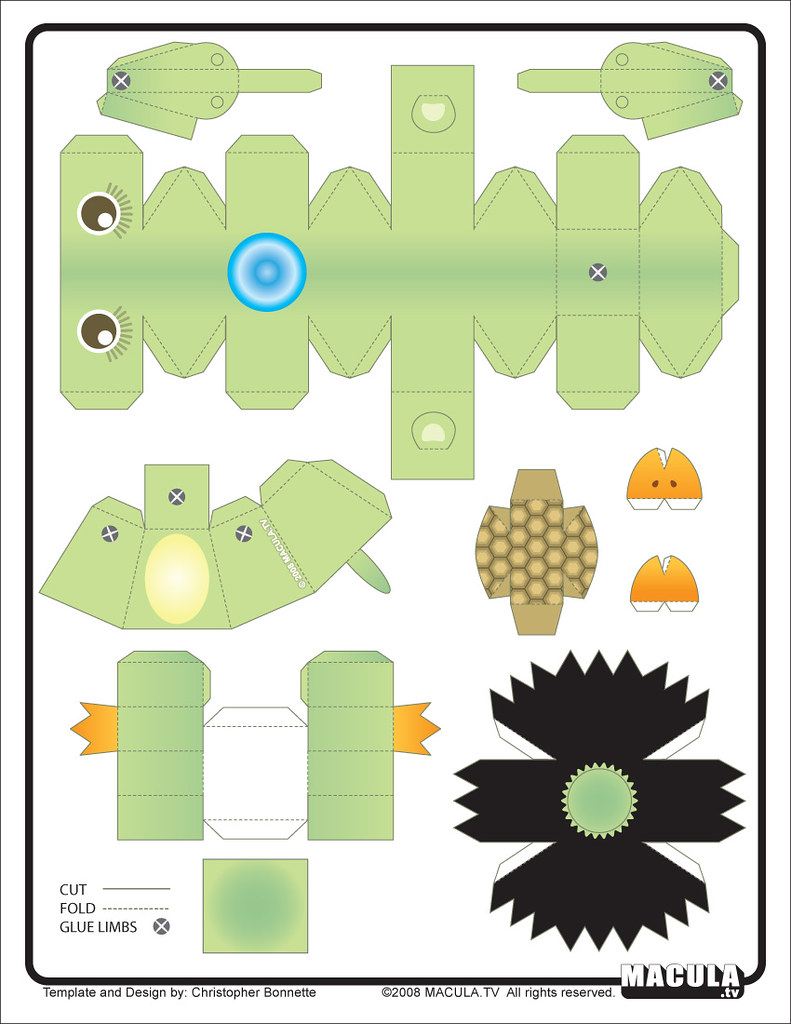 Kappa paper toy template the kappa paper toy template â