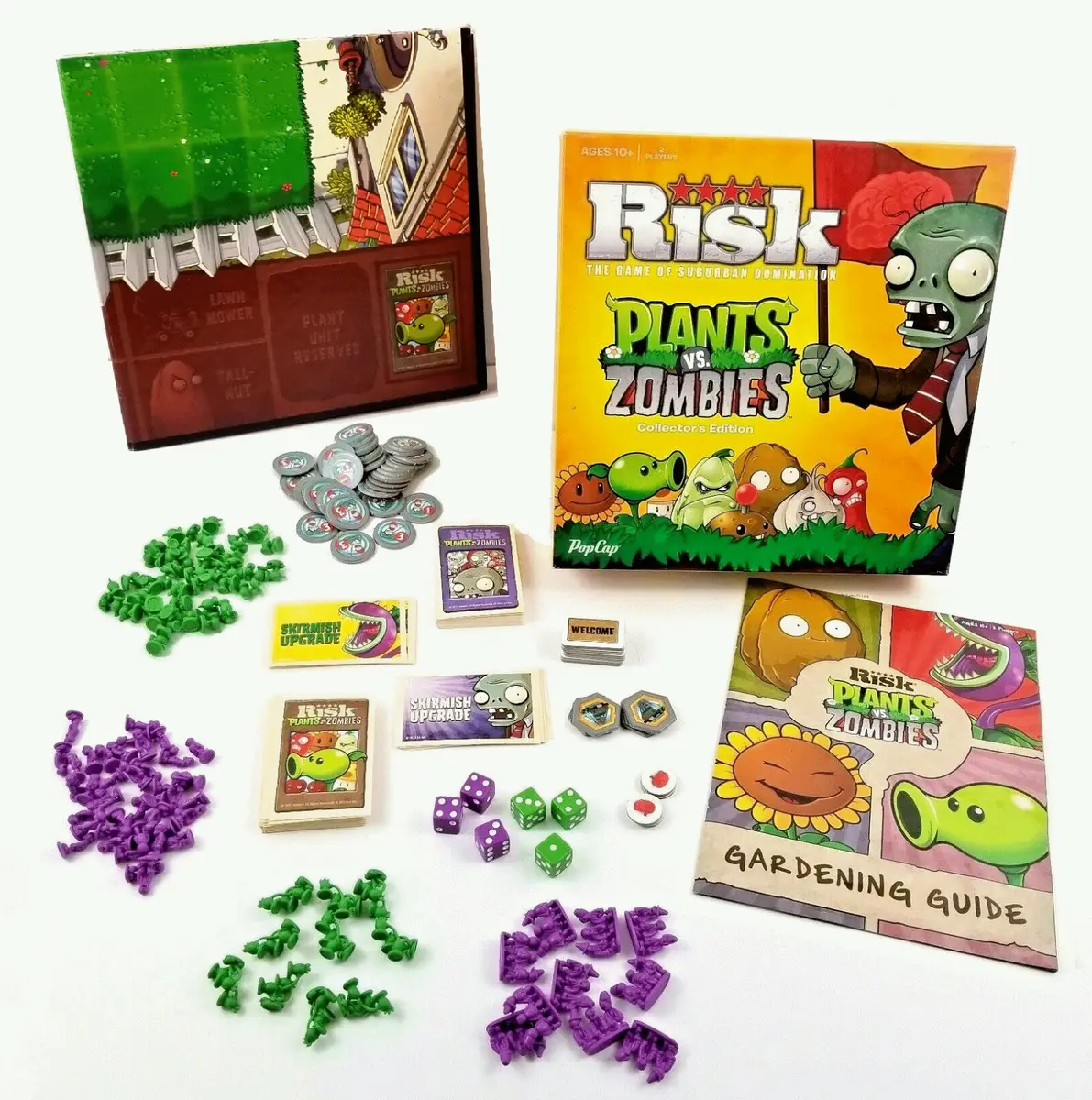 Risk plants vs zombies collectors edition game replacement parts pieces cards