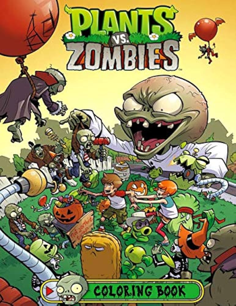 Plants vs zombies coloring book over great coloring pages for kids ages
