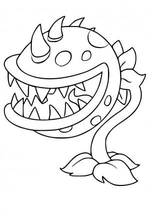 Free printable plants vs zombies coloring pages for adults and kids
