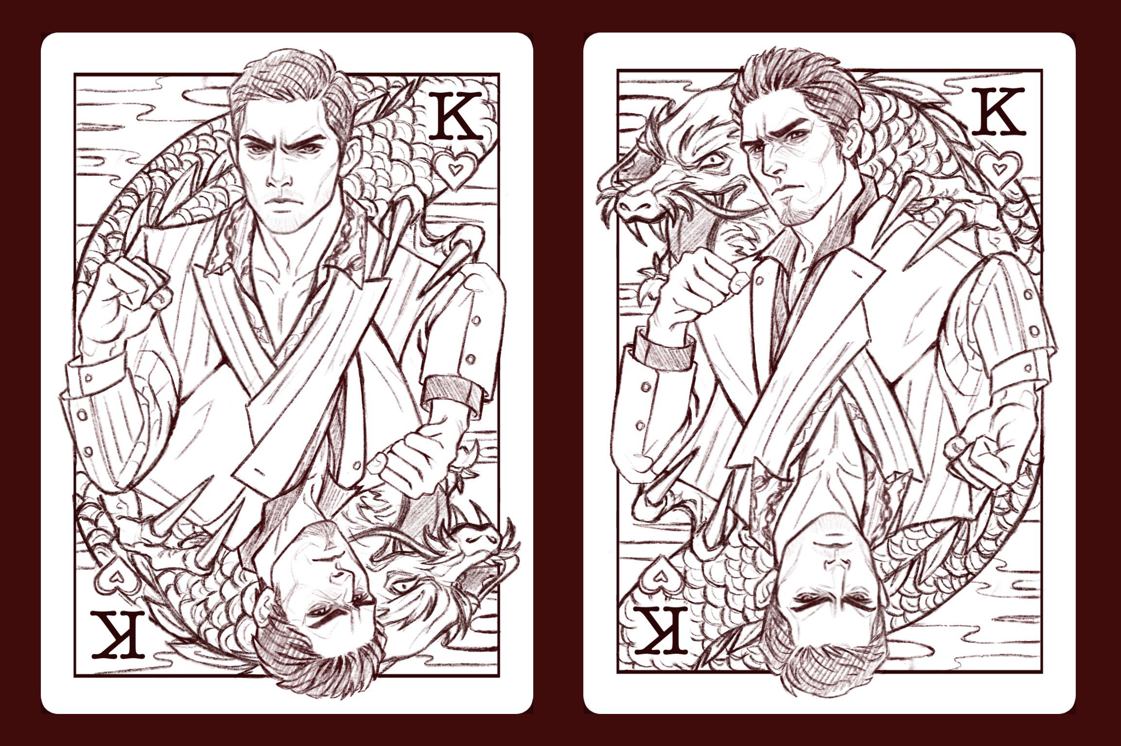 Kiryu playing card design ryakuzagames