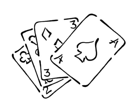 Playing cards coloring page free printable coloring pages