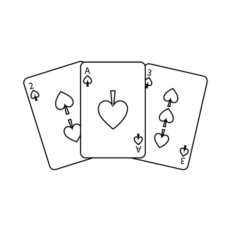 Playing card outline cliparts stock vector and royalty free playing card outline illustrations