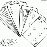 Playing cards coloring pages coloring pages to download and print