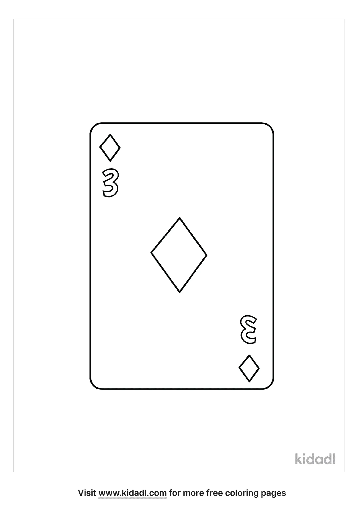 Free playing card coloring page coloring page printables