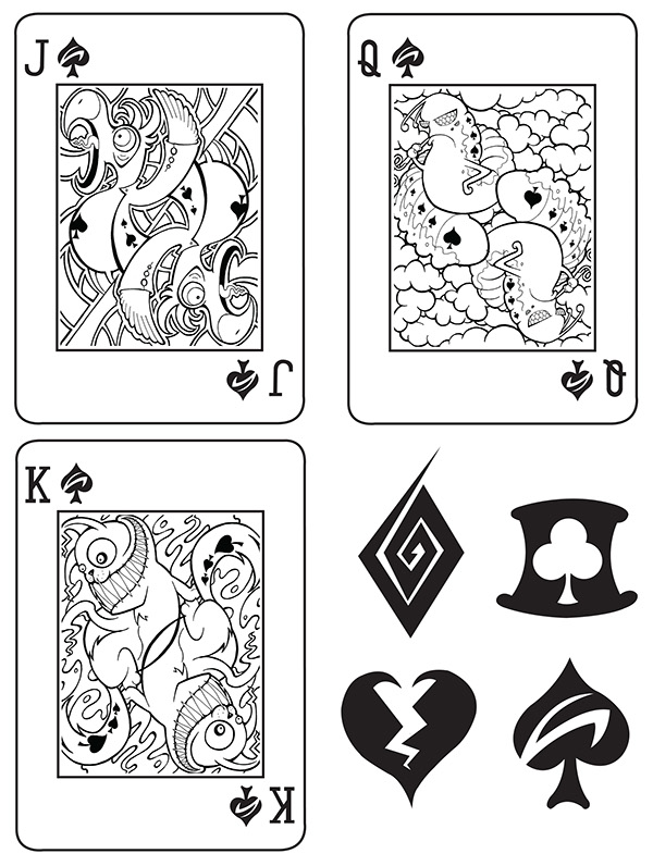 Bähance alice in wonderland playing cards by adam mordecai playing cards art collecting