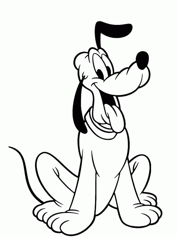 Download or print this amazing coloring page pluto coloring pages free printableâ pãginas para colorir da disney disney desenhos desenhos para colorir disney