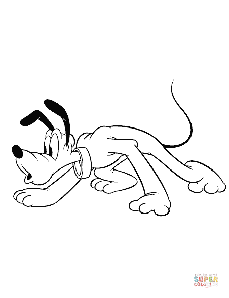 Pluto coloring page free printable coloring pages