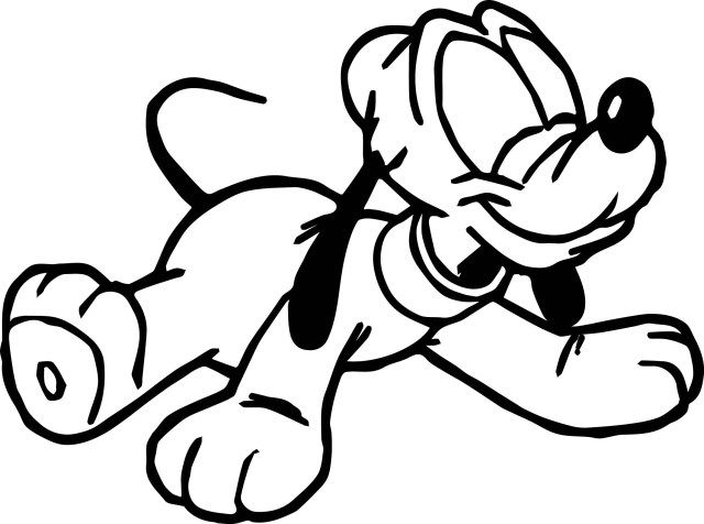Exclusive photo of pluto coloring pages