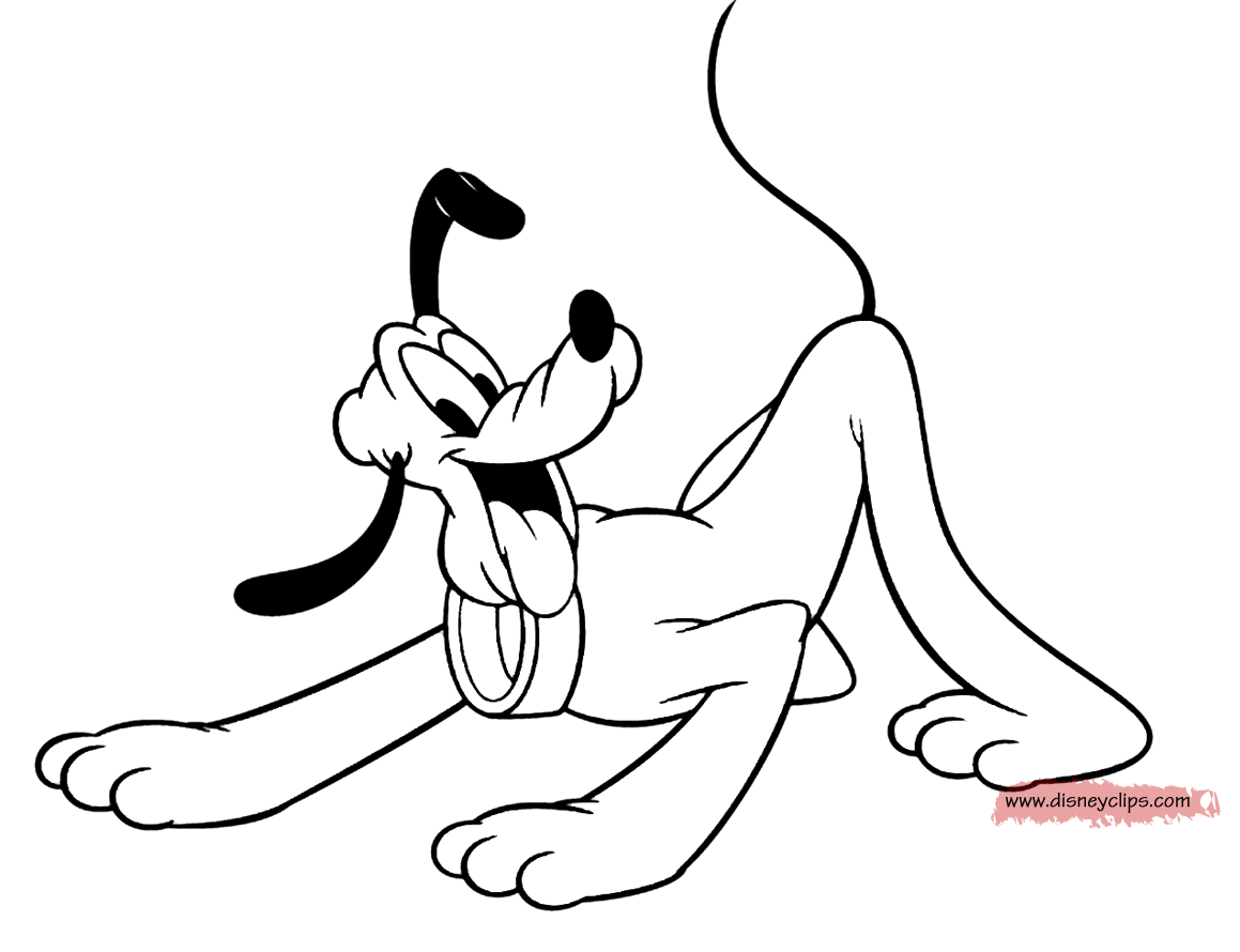 Pluto coloring pages