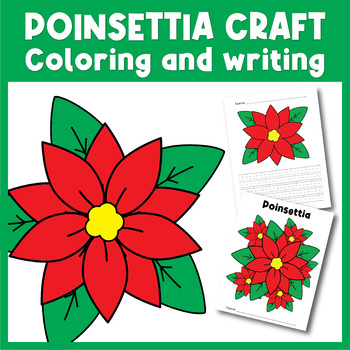 Poinsettia craft poinsettia coloring writing christmas around the world