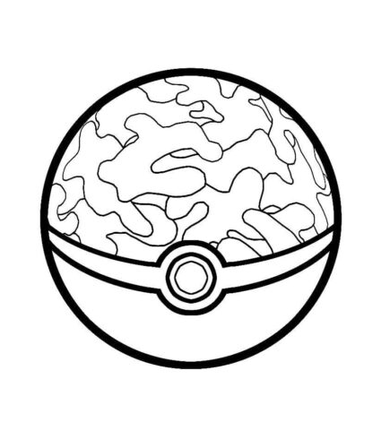 Pokeball coloring pages