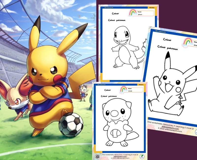 Printable pokemon coloring pages for kids