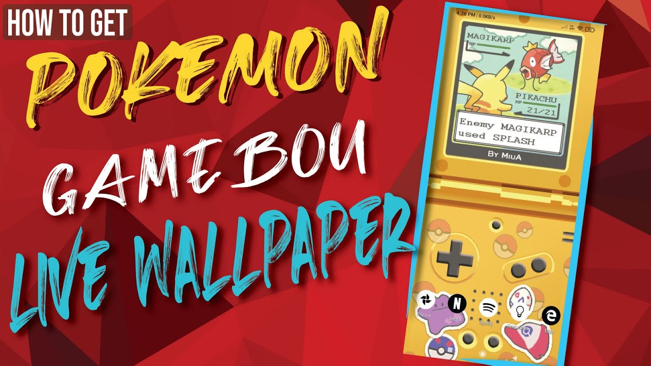 Game boy pokemon live wallpaper for android