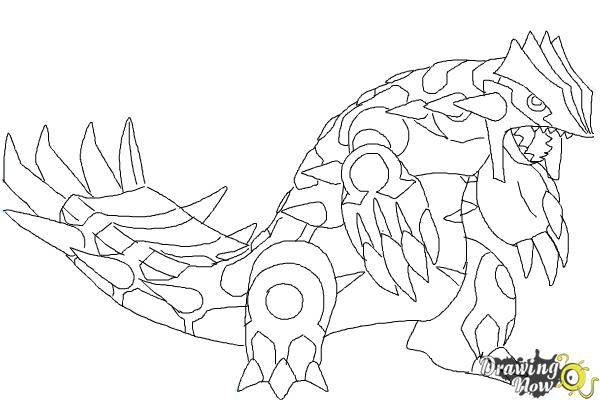 How to draw primal groudon from pokemon