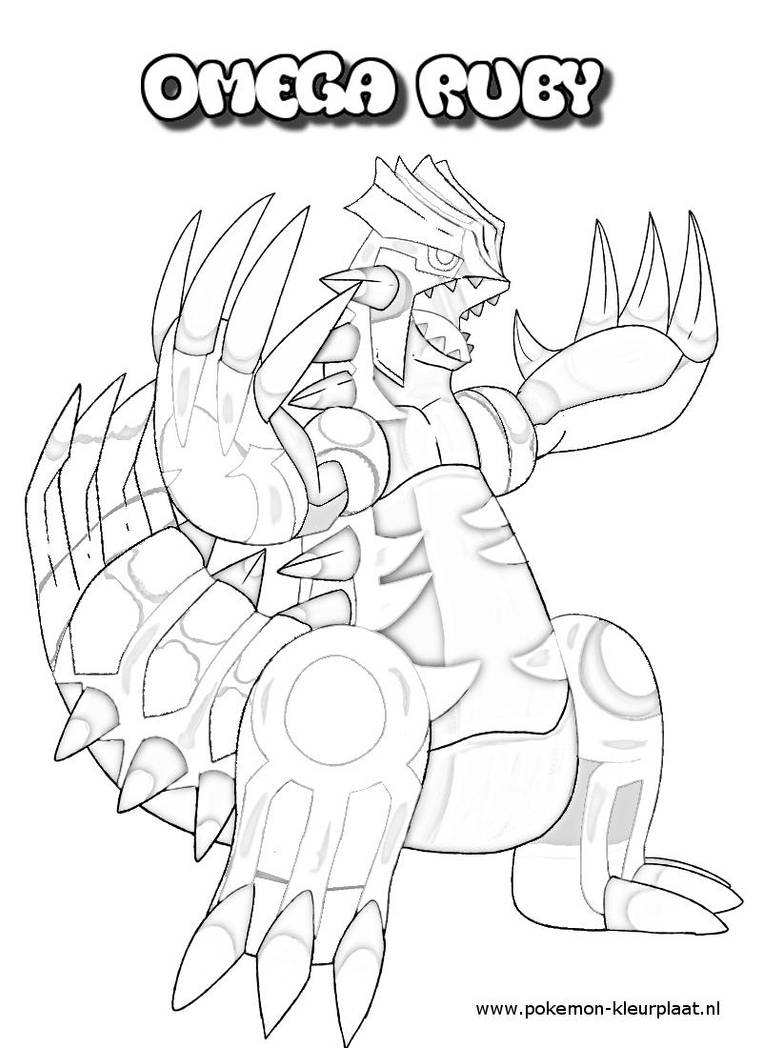 Primal groudon coloring page by jpijl on