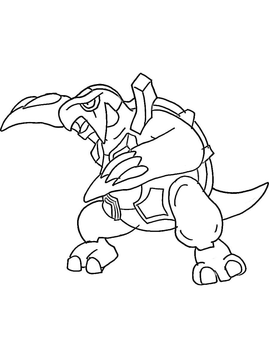 Carracosta pokemon coloring page