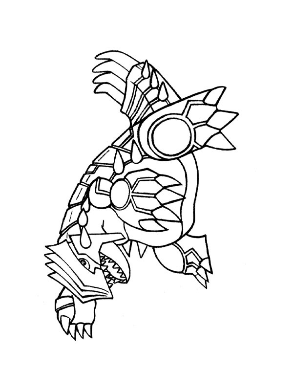 Groudon coloring page