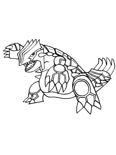 Groudon pokemon coloring pages