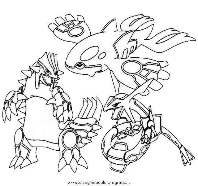 Groudon and kyogre coloring pages