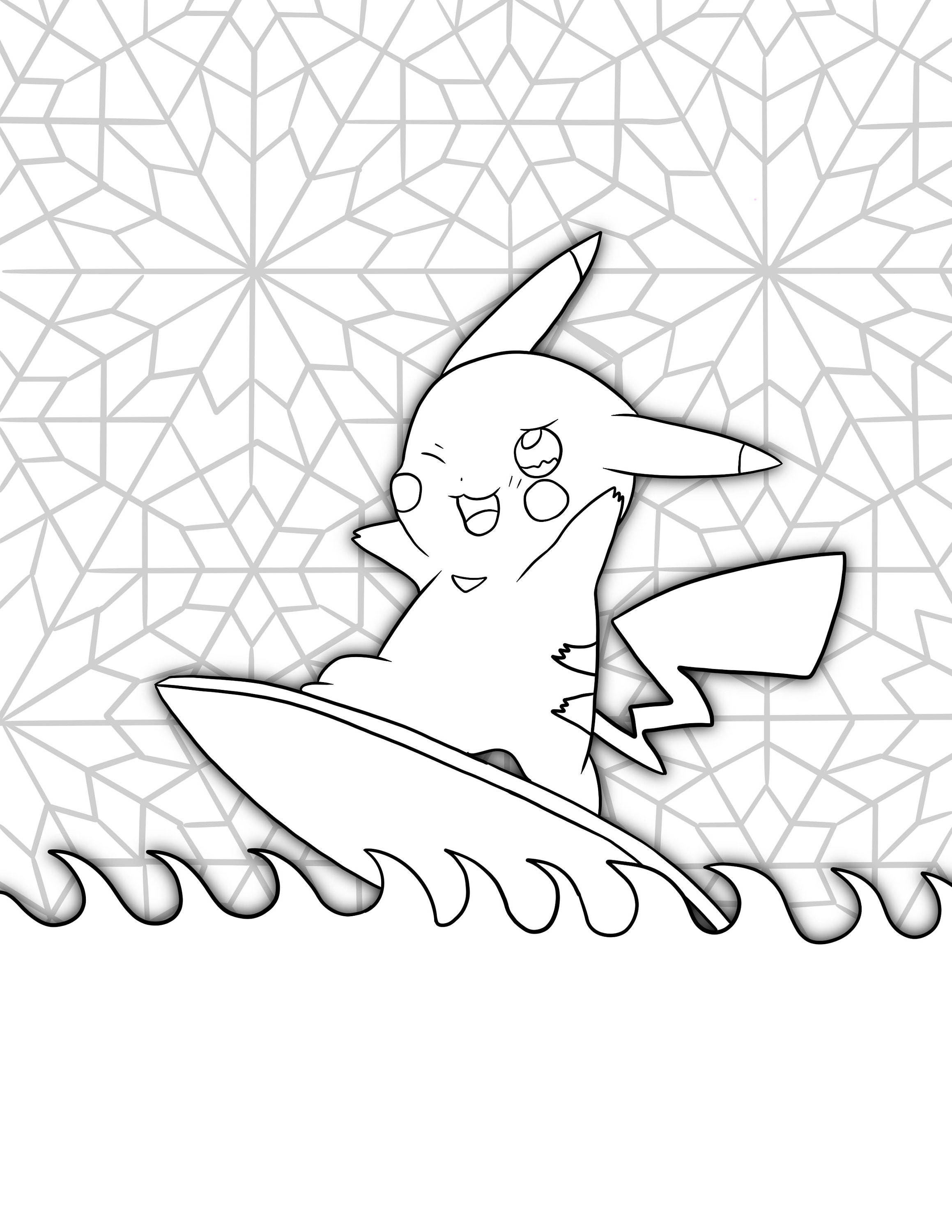Pikachu pokemon coloring sheets