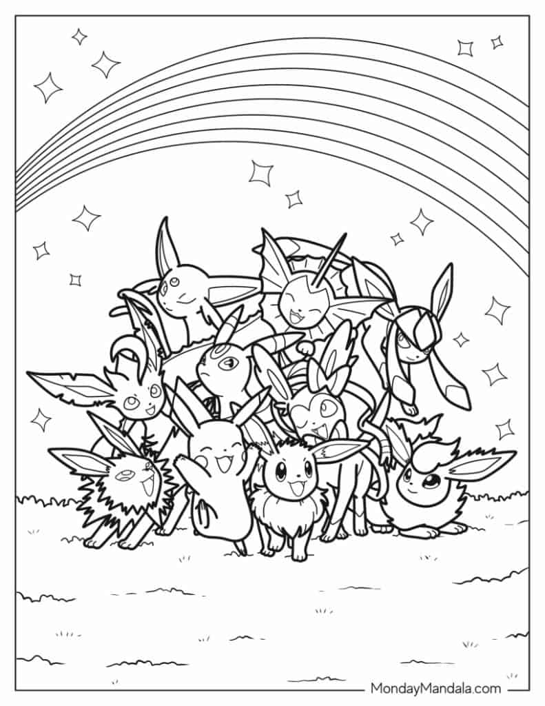 Pokemon coloring pages free pdf printables