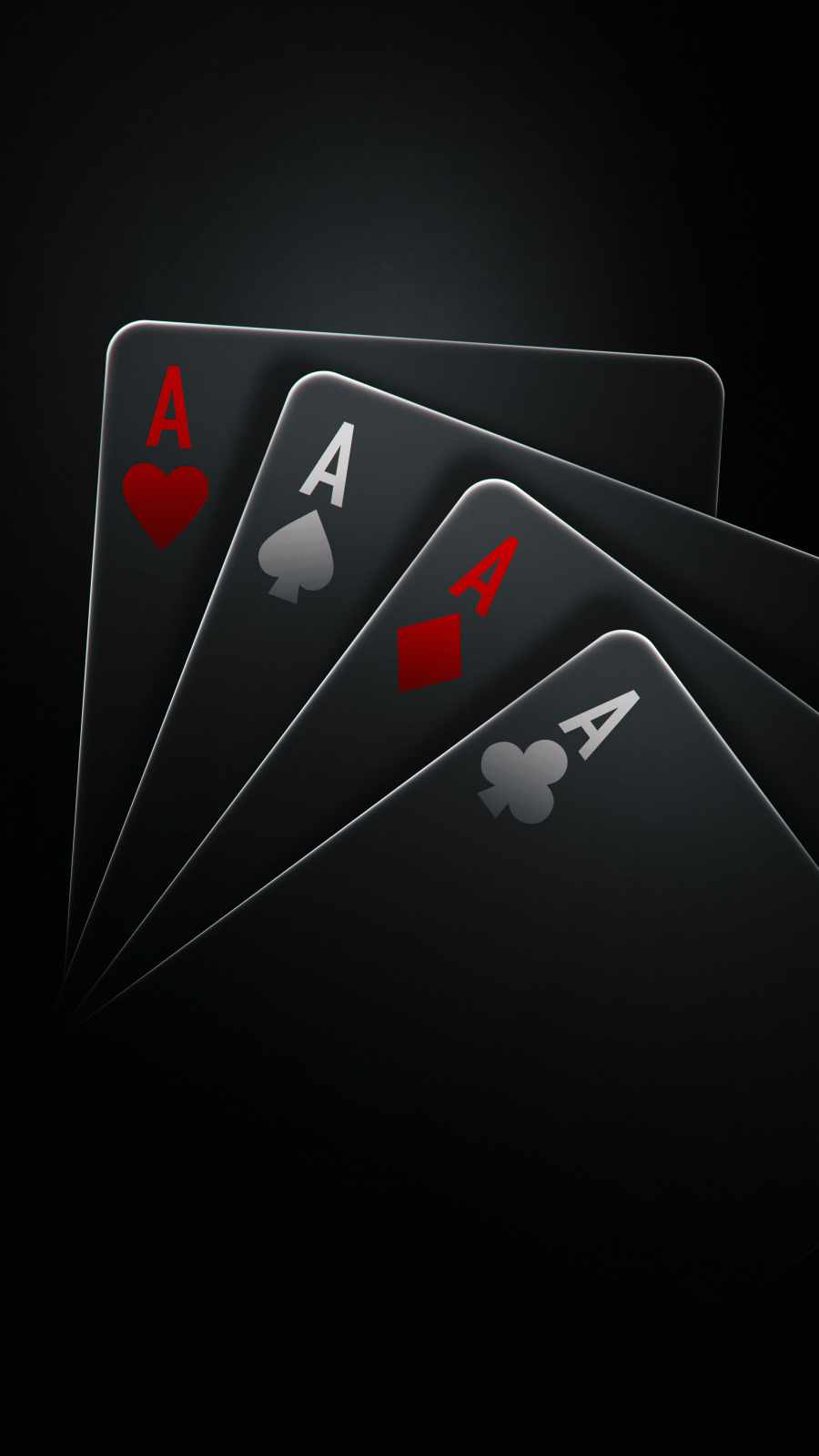 Poker cards dark