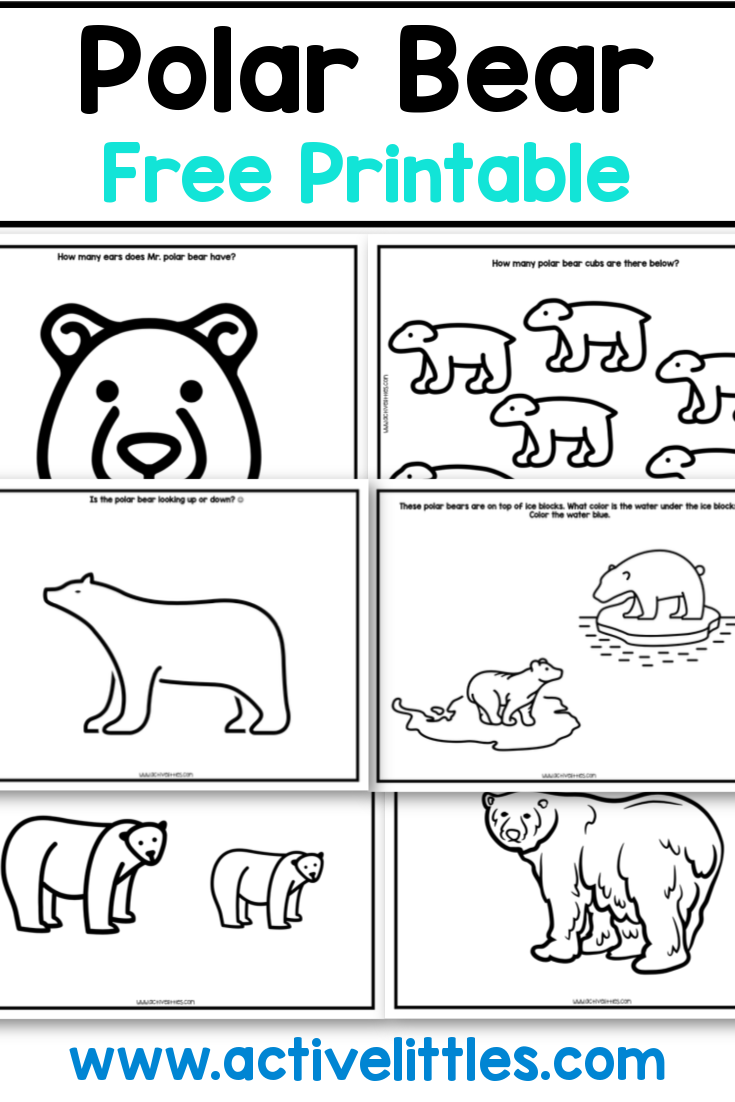 Polar bear free printable