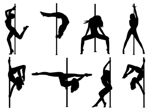 Pole dancer silhouette images â browse photos vectors and video